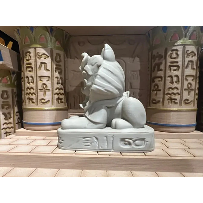 Figura Decorativa De La Estatua Del Gato Esfinge 3