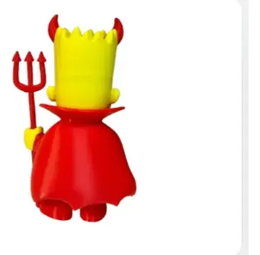 Figura Decorativa- Bart Simpson Diablo - Foto 3