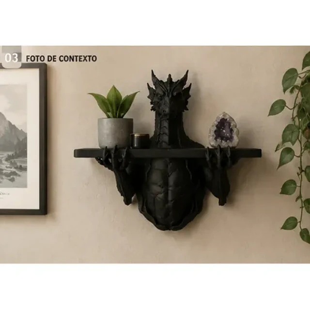 Estantería De Pared- Dragón Guardián