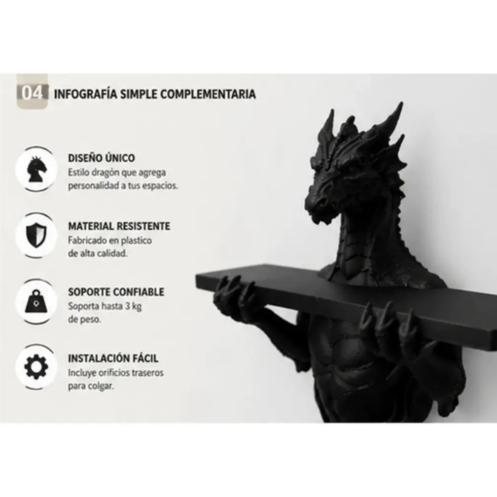 Estantería De Pared- Dragón Guardián 5