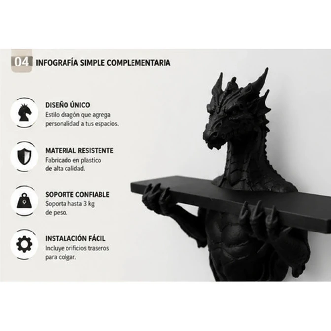 Estantería De Pared- Dragón Guardián 5