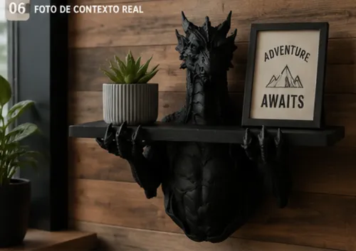 Estantería De Pared- Dragón Guardián - Foto 6