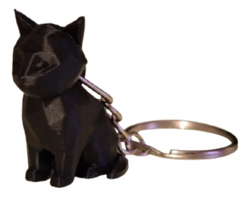 Llavero De Gato Polígono