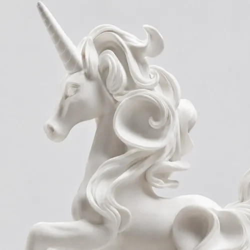 Escultura Elegante De Unicornio - Figura Decorativa - Foto 2