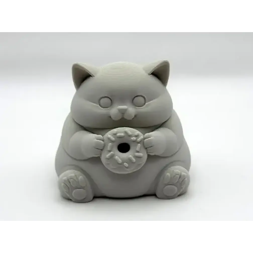 Escultura Decorativa- Gato Gordito Donut 1