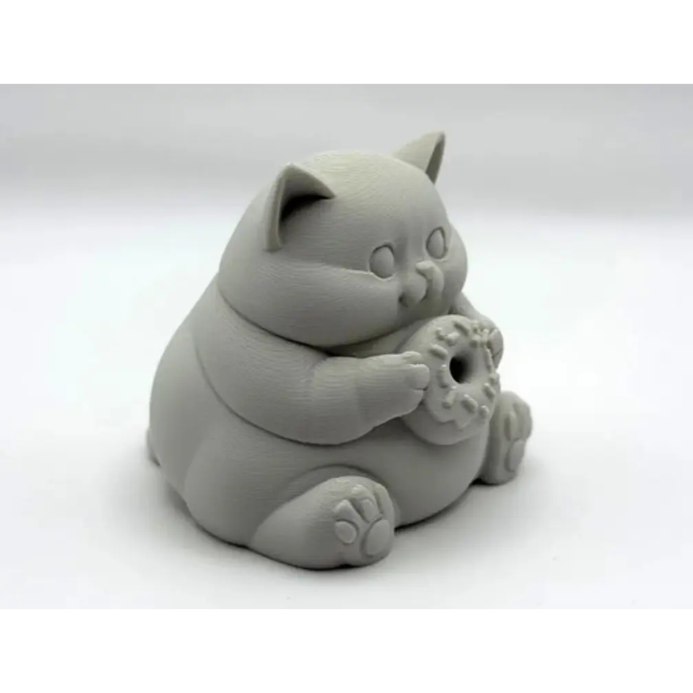 Escultura Decorativa- Gato Gordito Donut 2
