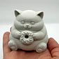 Escultura Decorativa- Gato Gordito Donut - Miniatura 3