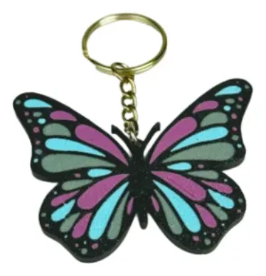 Llavero De Mariposa Multicolor - Foto 3