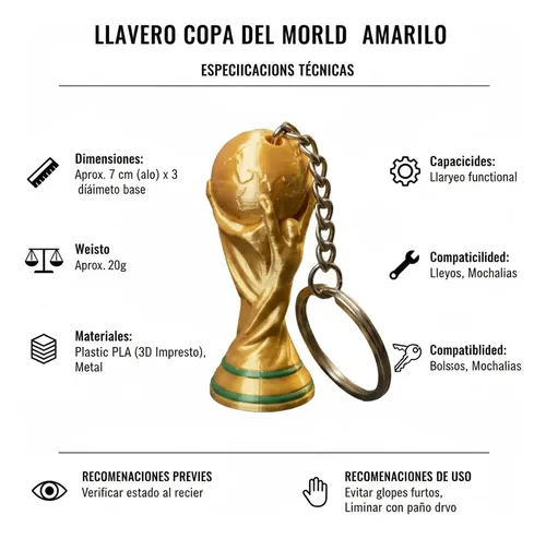 Llavero Copa Del Mundo 2026 - Foto 4