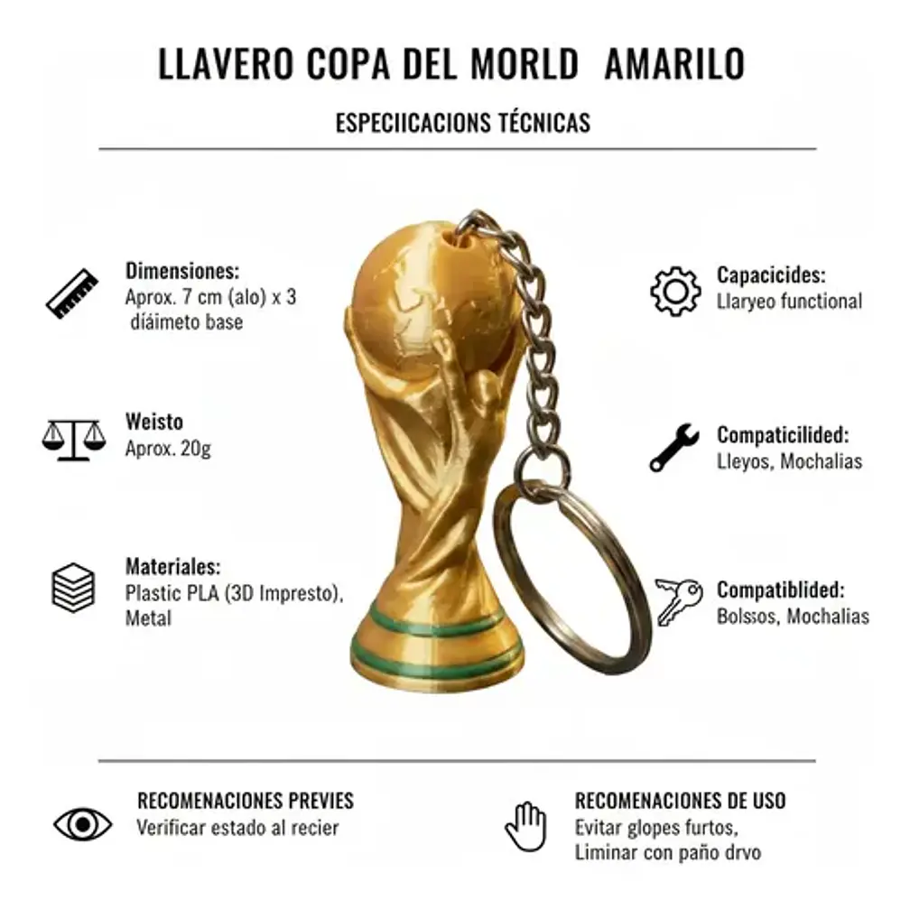 Llavero Copa Del Mundo 2026 4
