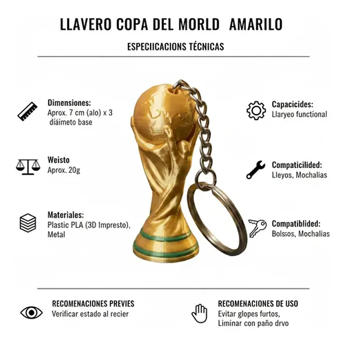 Llavero Copa Del Mundo 2026 4