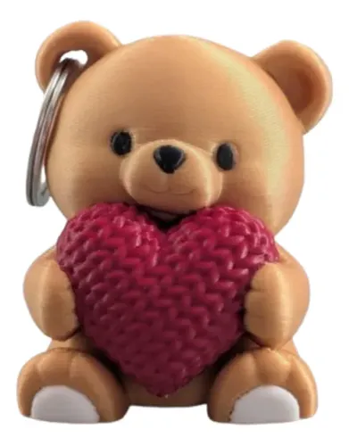 Llavero De Oso Romántico