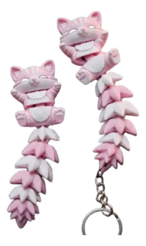 Llavero De Gato Flexible (pack 2)