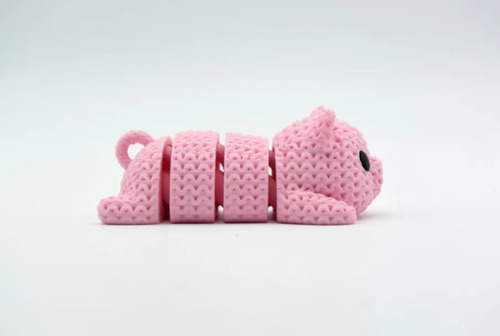 Llavero Cerdito Tejido Articulado - Foto 4
