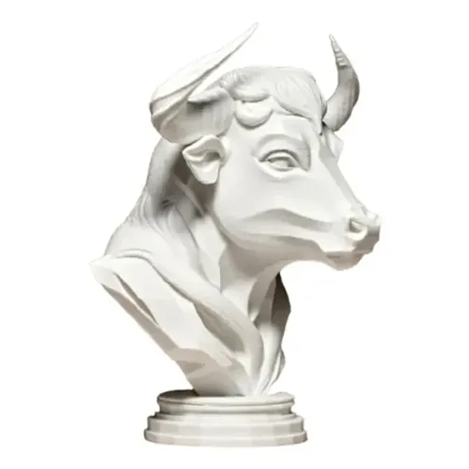 Elegante Escultura De Toro - Figura Decorativa 2