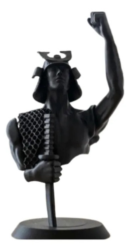 Escultura- Busto De Samurái