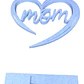 Figura Decorativa Corazon Blanco Mom - Miniatura 1
