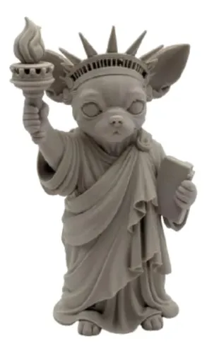 Escultura Decorativa- Chihuahua De La Libertad