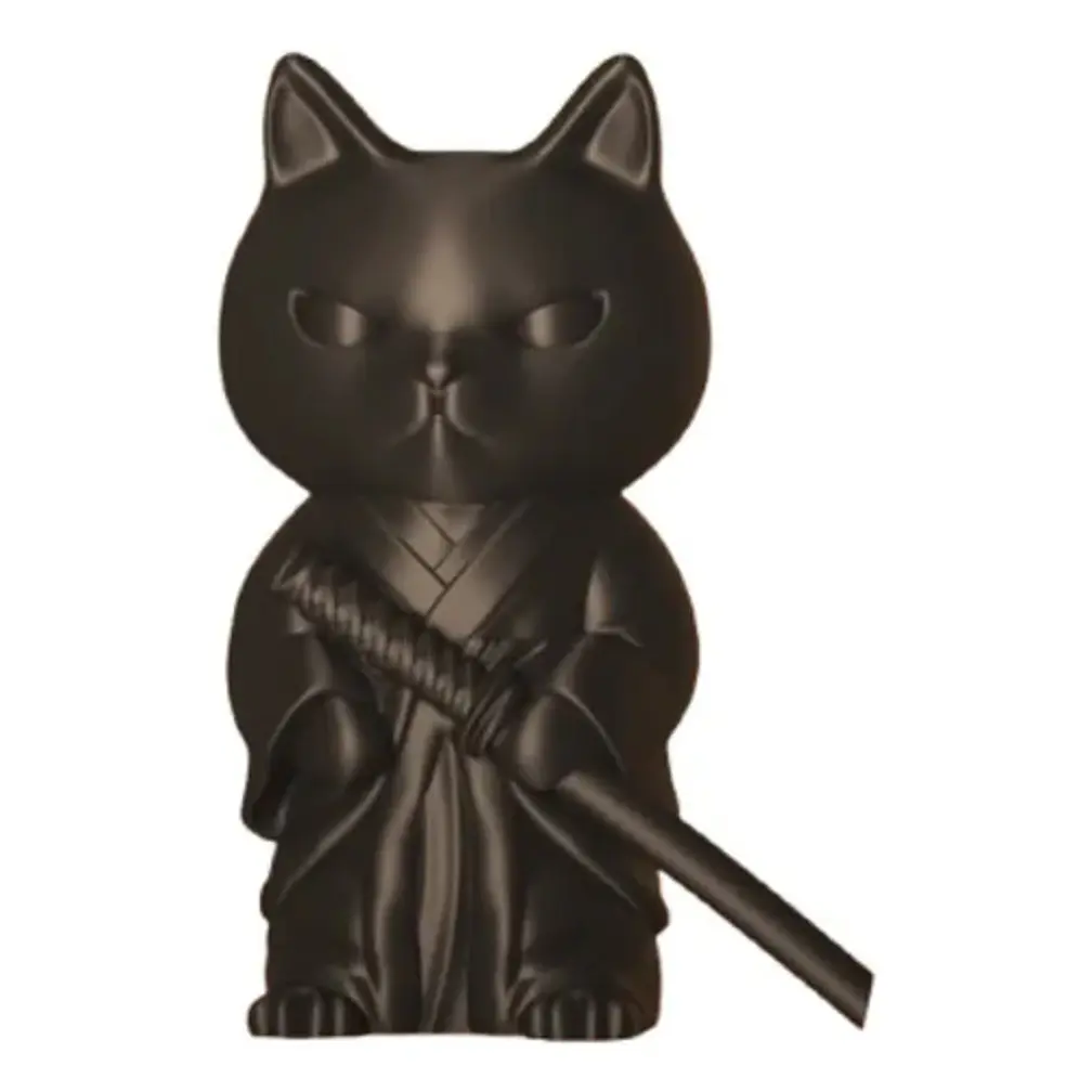 Escultura Gato Samurái 1