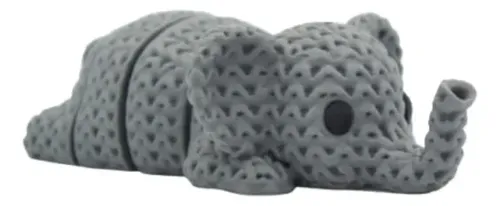 Llavero Elefante Tejido Articulado