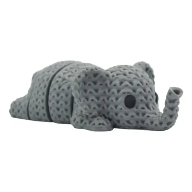 Llavero Elefante Tejido Articulado 1