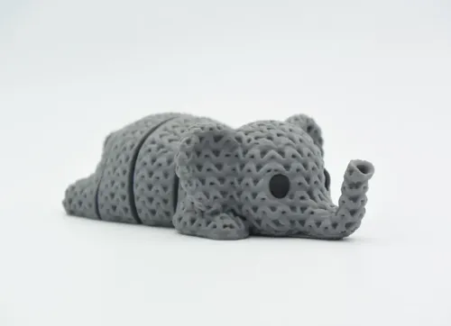 Llavero Elefante Tejido Articulado - Foto 4