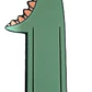 Marcapáginas De Dinosaurio Amigable - Miniatura 1