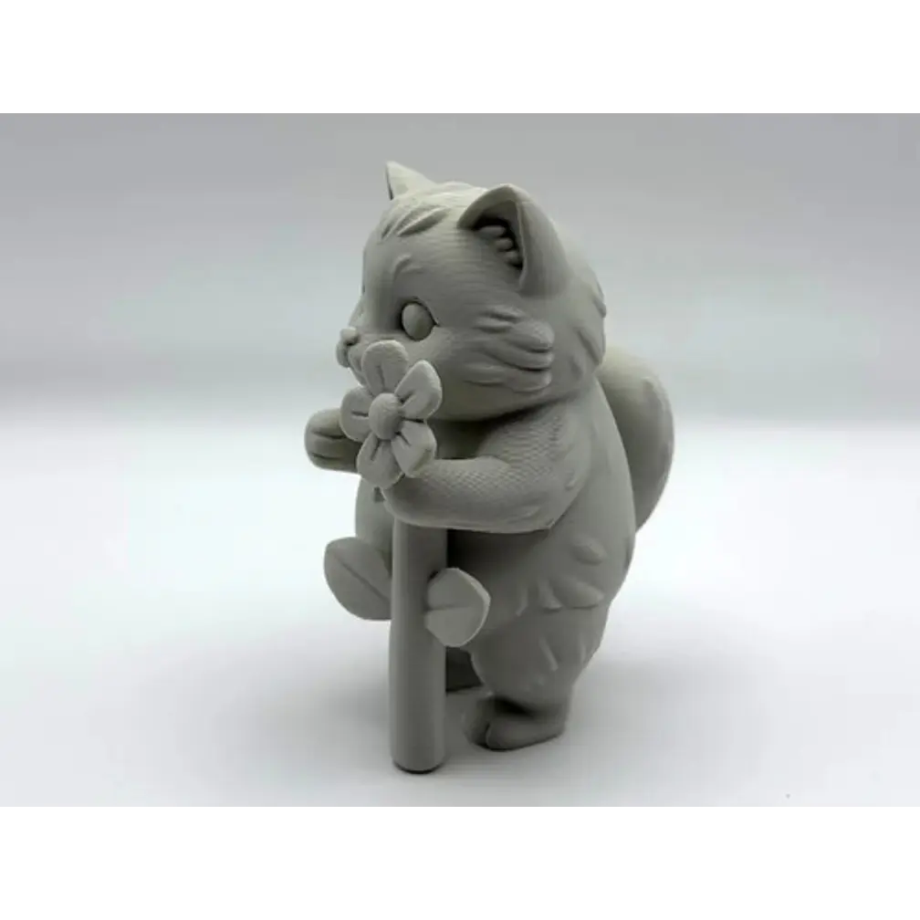 Escultura Decorativa- Gatito Flor 3