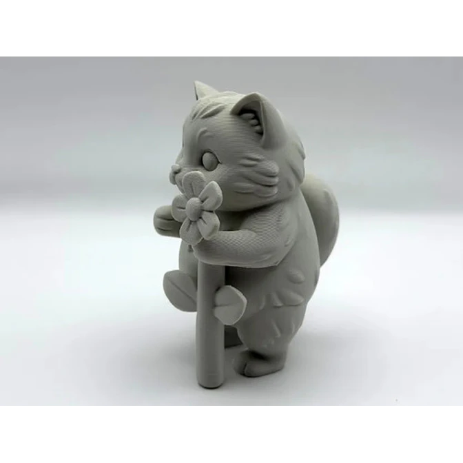 Escultura Decorativa- Gatito Flor 3