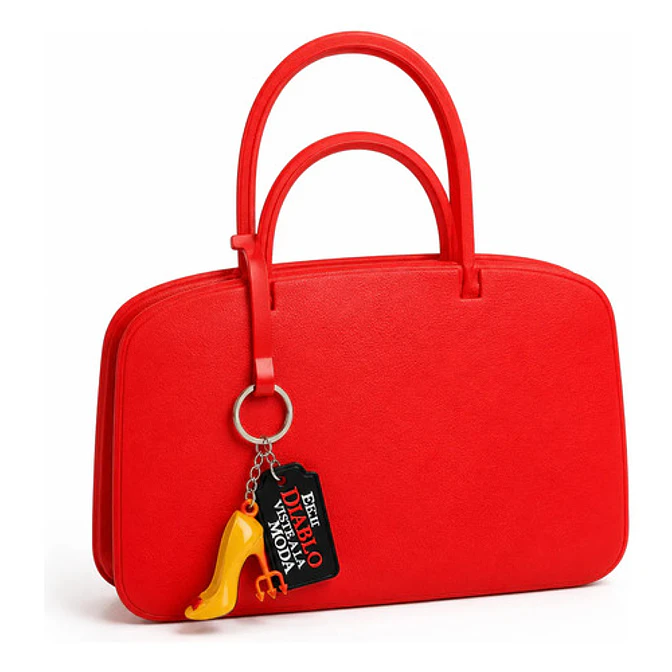 Cartera Y Palomera El Diablo Viste A La Moda 2 Con Llaveros 1