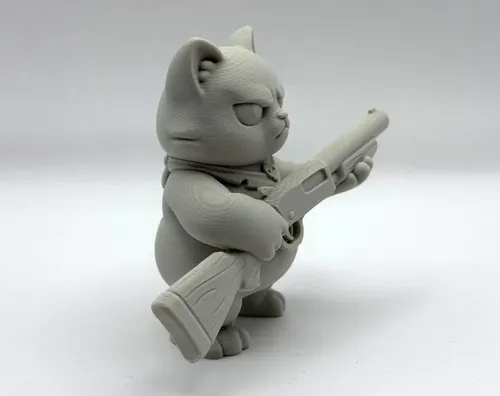 Escultura Decorativa- Gato Escopeta - Foto 2