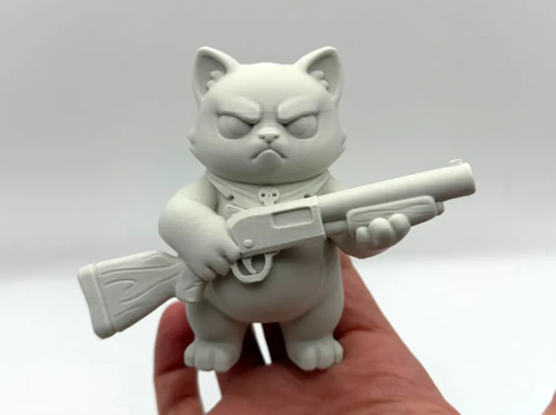 Escultura Decorativa- Gato Escopeta - Foto 3