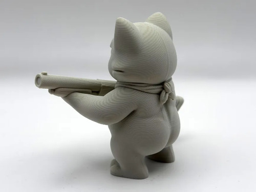 Escultura Decorativa- Gato Escopeta - Foto 4