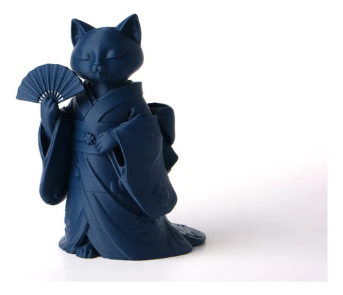 Escultura Decorativa- Gato Con Kimono - Foto 3