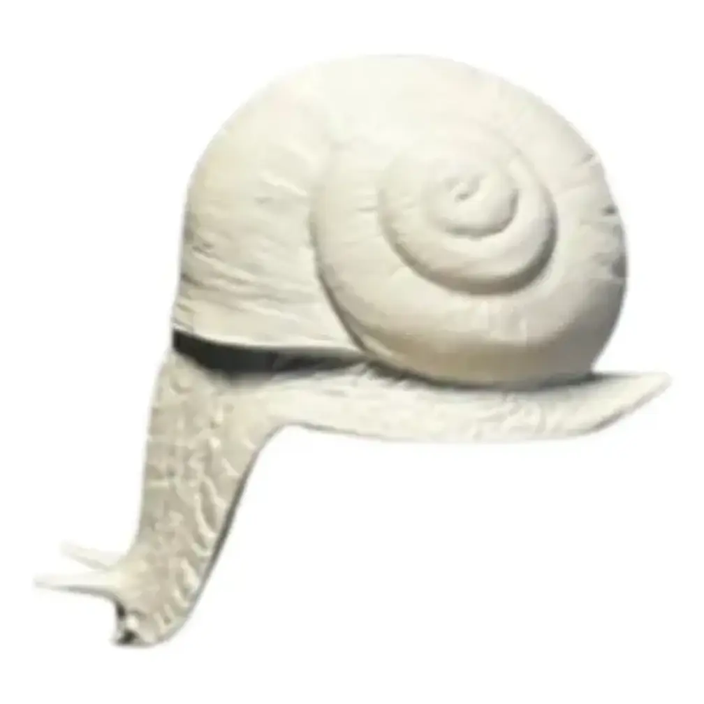 Figura Decorativa Caracol Blanco 4