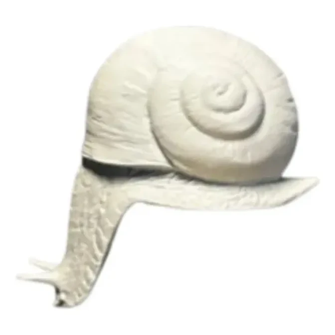 Figura Decorativa Caracol Blanco 4