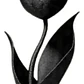 Figura Decorativa Tulipan Negro Elegante - Miniatura 3