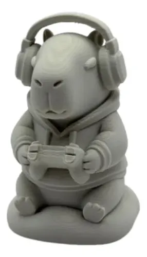Escultura Decorativa- Capibara Gamer