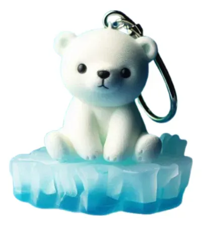 Llavero De Oso Polar Rudo - Foto 2