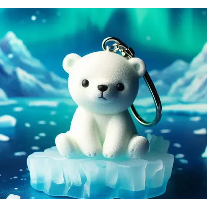 Llavero De Oso Polar Rudo 3