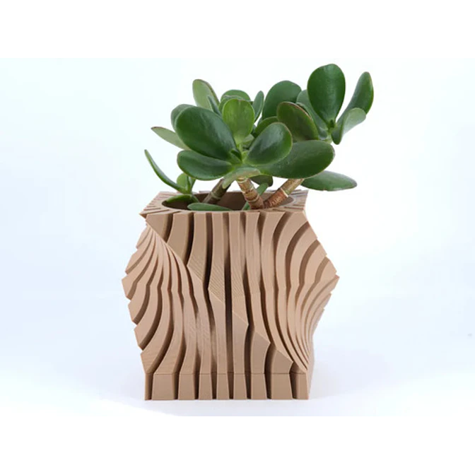 Figura Decorativa Maceta Ruga Moderna 1