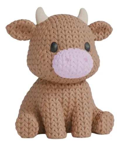 Mini Figura - Vaca Estilo Tejido