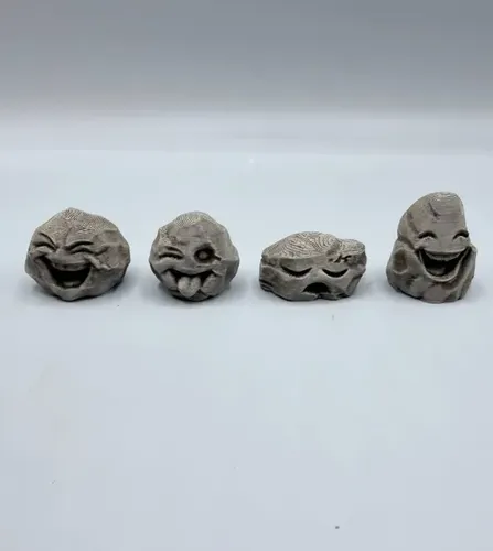 Figuras Decorativas Piedras Felices (pack 4 Un) - Foto 2