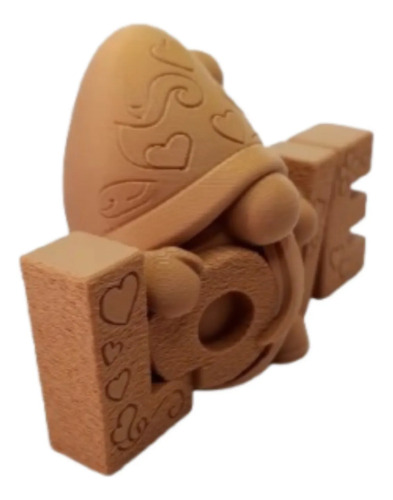 Figura Decorativa Gnomo Corazón Love
