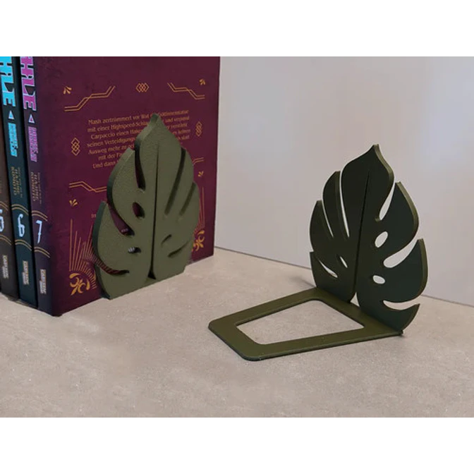 Figura Decorativa Soporte Para Libros Monstera 2