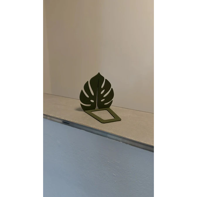 Figura Decorativa Soporte Para Libros Monstera 3