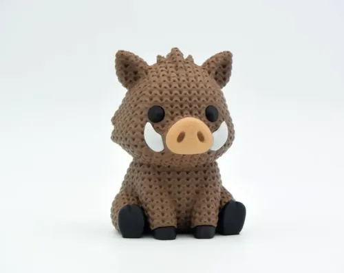 Figura Jabalí Estilo Tejido - Foto 3