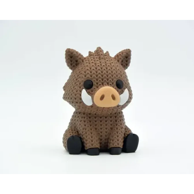 Figura Jabalí Estilo Tejido 3