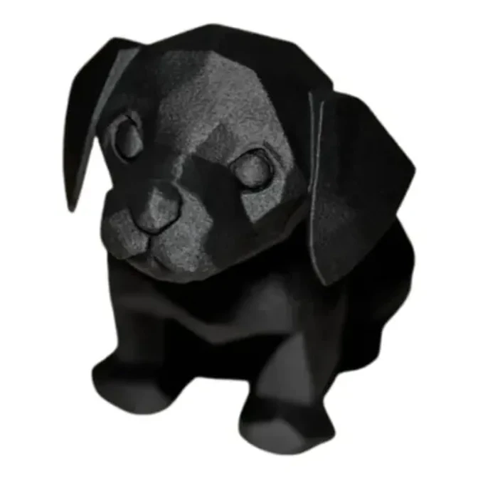Figura Decorativa Lindo Perrito Negro 1