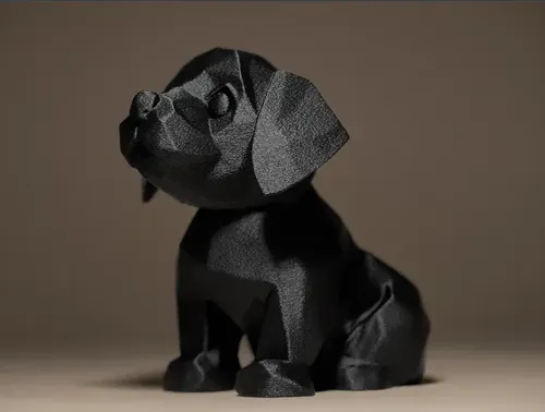 Figura Decorativa Lindo Perrito Negro - Foto 2